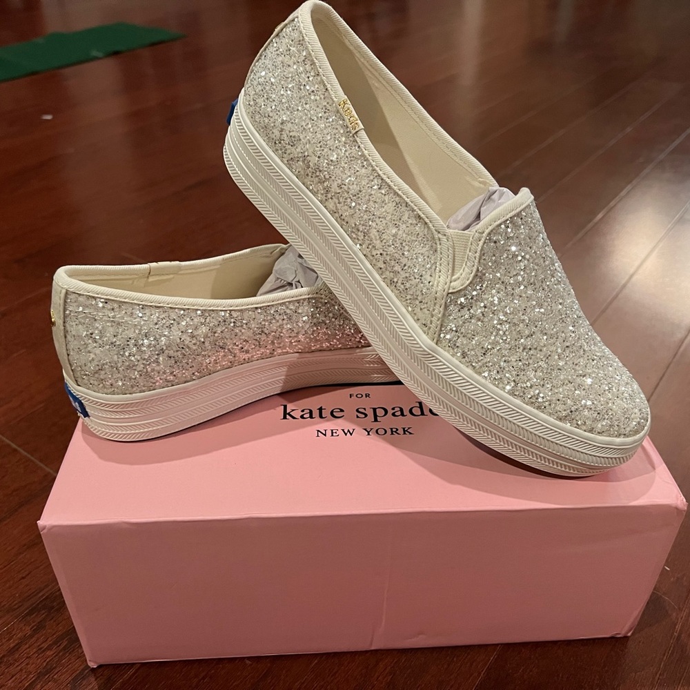 BRAND NEW Keds x Kate Spade New York Triple Decker Glitter